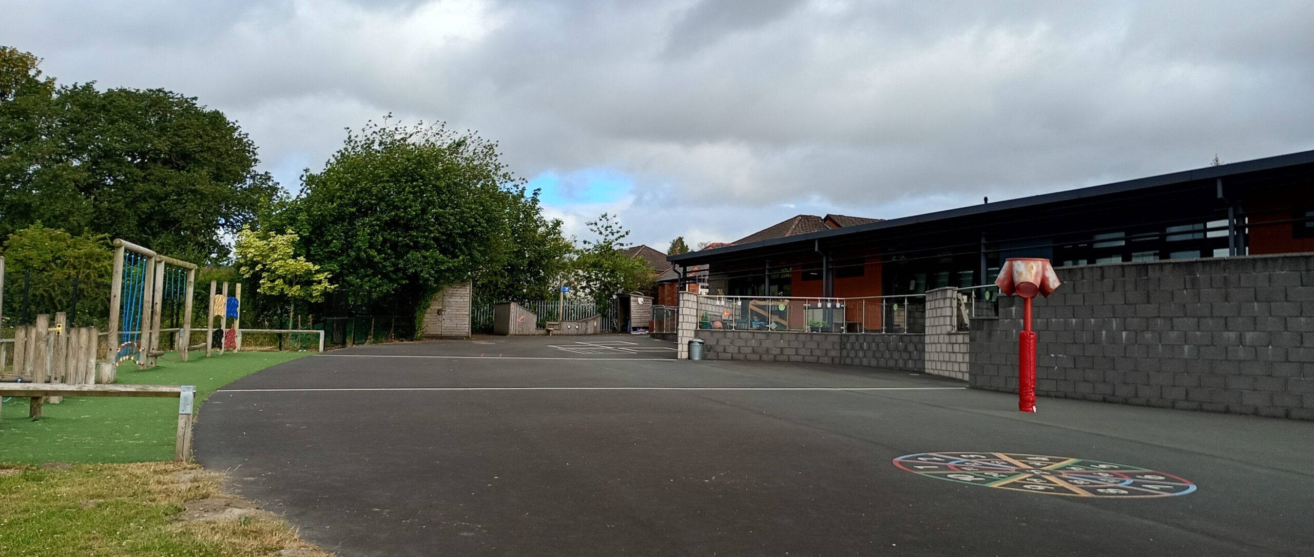 School Playground of Penycae Primary School